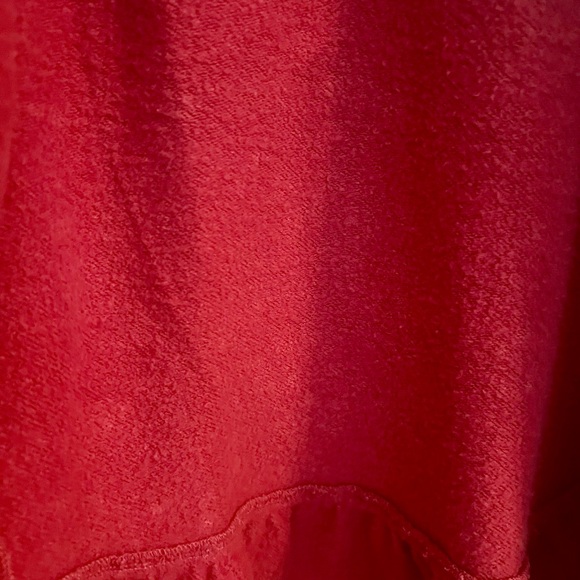 NWT Women's Red Sweatshirt Peplum Jacket Size M - Picture 13 of 15